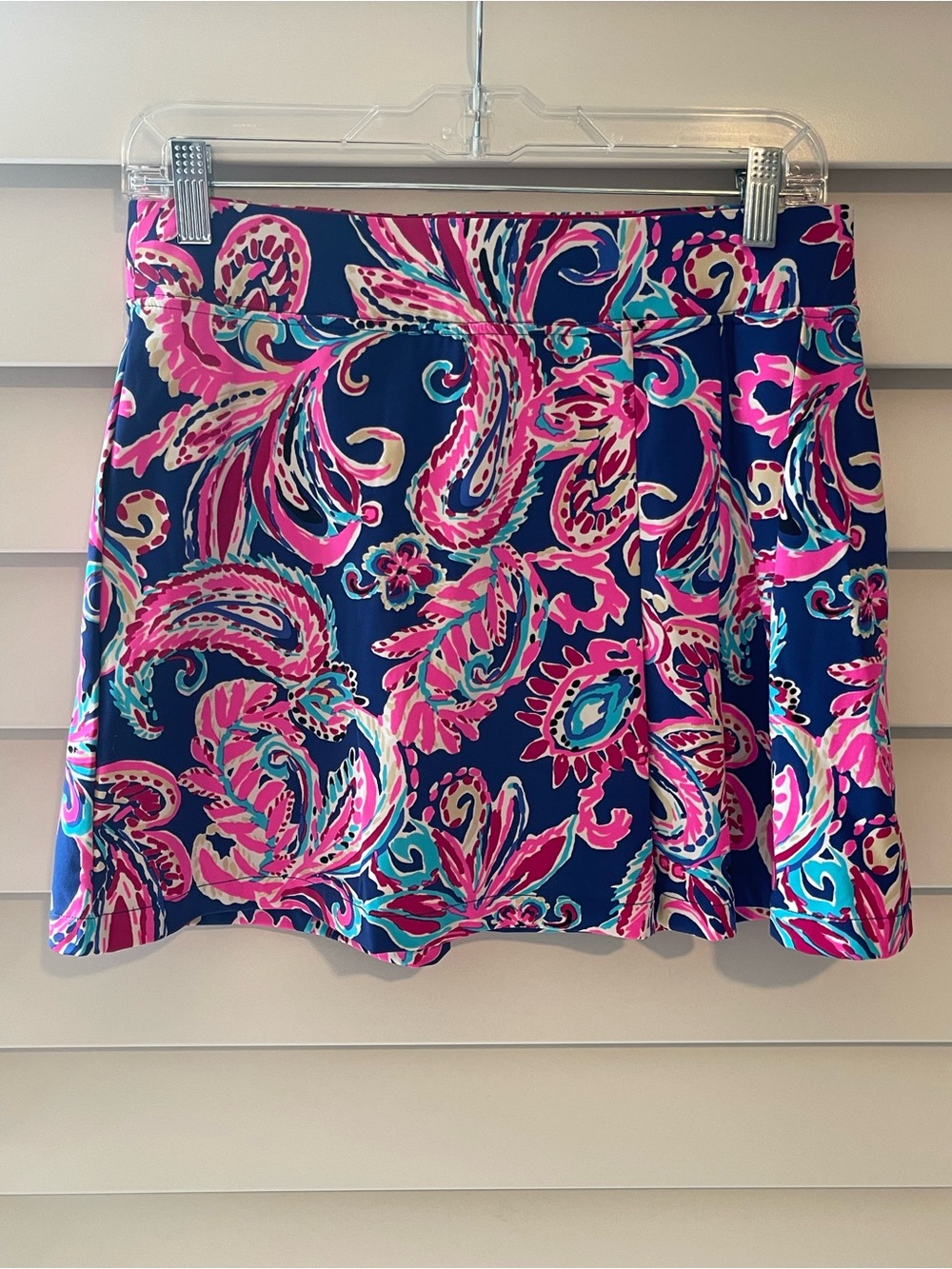 Lilly Pulitzer Navy Floral Paisley Skort Like New